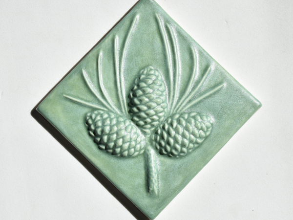 Rustic Matte Green Backsplash