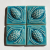 Turquoise Crackle Relief Tiles
