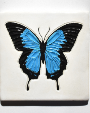 Blue Butterfly Tile Blue Butterfly Tile
