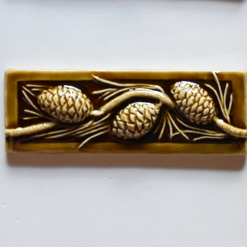 Tile SECONDS Brown Pinecones