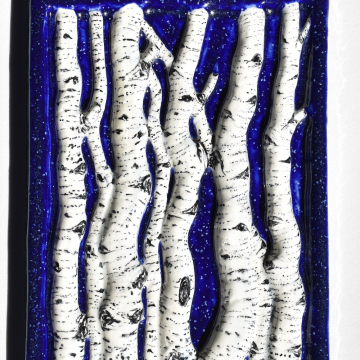 Cobalt Aspen Tree Tile