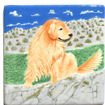 Golden Retriever Tile